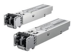 Ubiquiti UACC-OM-MM-1G-D - SFP (Mini-GBIC)-Transceiver-Modul - 1GbE - LC Multi-Mode - bis zu 550 m - 850 nm (Packung mit 2)