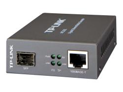 TP-Link MC220L - Medienkonverter - 1GbE - 1000Base-LX, 1000Base-SX, 1000Base-LH - RJ-45 / SFP (mini-GBIC) - bis zu 10 km