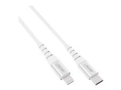 InLine - Lightning-Kabel - Lightning männlich zu 24 pin USB-C männlich - 2 m - Silber