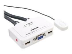 InLine Cable KVM Switch - KVM-/Audio-/USB-Switch - 2 x KVM/Audio/USB - 1 lokaler Benutzer - Desktop